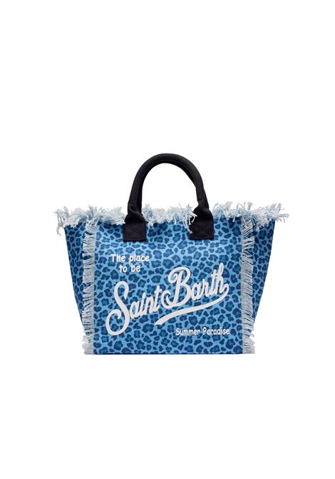 Borsa media in canvas SAINT BARTH | COL0001 COLETTE03446L DENIM LEO 31